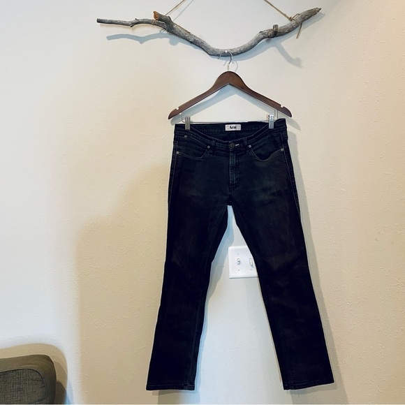 Acne Studios Max Cash Black Straight Leg Jeans - Picture 3 of 9